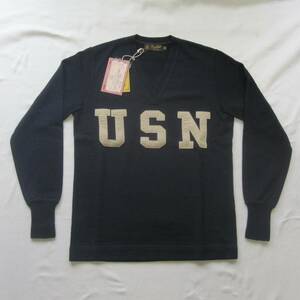 ☆新品　フリーホイーラーズ USN Vネックセーター (36) "U.S.N. B.N.Y." / V NECK JERSEY / #1636003 / FREEWHEELERS