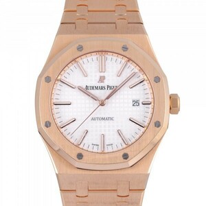 o-tema*pigeAUDEMARS PIGUET Royal дуб автоматический 15400OR.OO.1220OR.02 белый циферблат б/у наручные часы мужской 