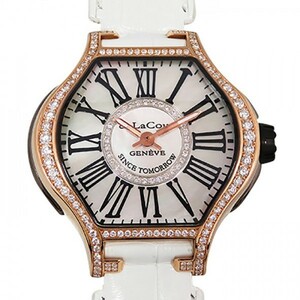 dula cool deLaCour Lee pS bezel diamond WAPS0013-1459 white face new goods wristwatch lady's 