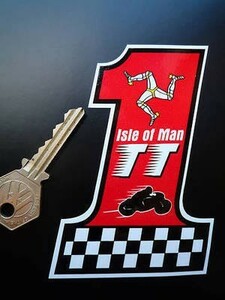 ◆送料無料◆ 海外 Isle Of Man TT Races No.1 マン島 70mm ステッカー