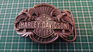 * Harley Davidson original belt buckle American made rib tu ride 1989 year 