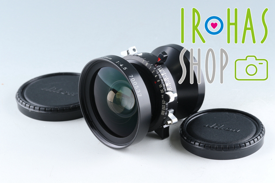 ニコン大判レンズ・NIKKOR-SW 75mm f4.5 使用感少ない良品お安く