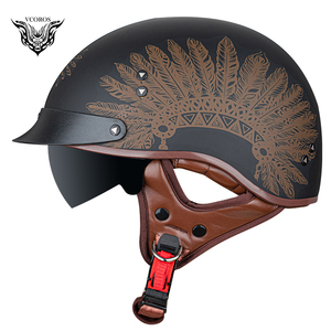 人気 ハーフヘルメット 内蔵ゴーグル　半帽ヘルメット バイクヘルメット 半キャップ ヘルメットVF02 男女兼用 A サイズ：XXL
