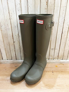 T60★良品!! HUNTER/ハンター Women's ORG TALL オリジナルトールブーツ レインブール 新色 OLIVE LEAF(オリーブリーフ) UK4(23cm) ★