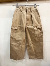 ☆AMERI vintage/アメリヴィンテージ ワイドカーゴパンツ sizeS レディース ベージュ 太 バルーン 古着 used☆_画像1