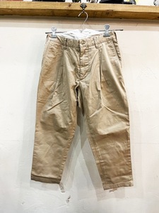 ☆ENGINEERED GARMENTS/エンジニアドガーメンツ ミリタリー調七部パンツ size1 メンズ ベージュ ワーク系 古着 used☆