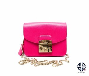 FURLA Furla me Toro Police розовый Mini цепь сумка на плечо 