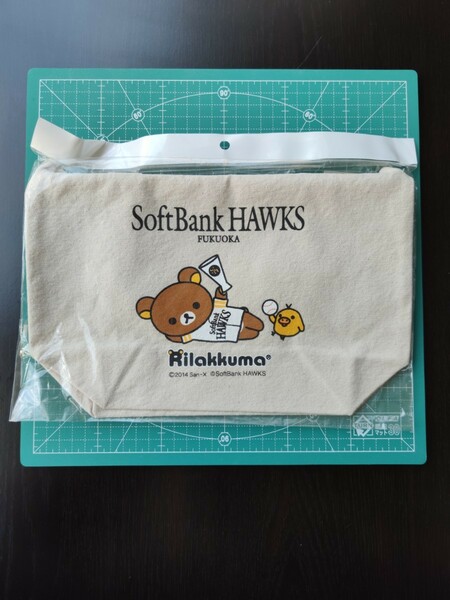 ☆未開封品☆リラックマ トートバッグ　ソフトバンクホークス