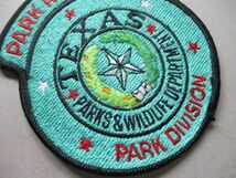 テキサス TEXAS PARKS ＆ WILDLIFE DEPARTMENT PARK RANGERワッペン/公園レンジャー刺繍PATCHESキャンプCAMPアウトドア自然アップリケ V187_画像2