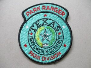 テキサス TEXAS PARKS ＆ WILDLIFE DEPARTMENT PARK RANGERワッペン/公園レンジャー刺繍PATCHESキャンプCAMPアウトドア自然アップリケ V187