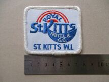 70s ROYAL ST.KITTS HOTEL & GC W.Iセントキッツ刺繍ワッペン/リゾート カリブ海ホテルCCアップリケGOLFビンテージGC紋章ゴルフV188_画像7