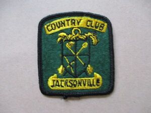 70s ジャクソンビル カントリー クラブJACKSONVILLE COUNTRY CLUB刺繍ワッペン/イリノイCCアップリケGOLFビンテージGCパッチ紋章ゴルフV188