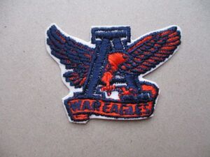 80s オーバーン大学ウォーイーグルAUBURN UNIVERSITY WAR EAGLESパッチ刺繍ワッペン/アメフトpatchesフットボールUSAアメリカ ラグビーV189