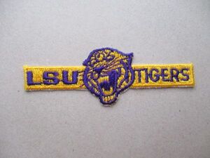 80s ファイティング タイガースLSU TIGERSパッチ刺繍ワッペン/patchesアメフトNCAA FootballフットボールUSA米国アメリカ ラグビー V188