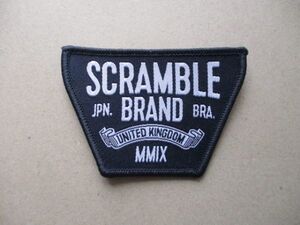 スクランブルSCRAMBLE BRANDワッペン/ブラジリアン柔術ロゴMMAスポーツ柔術着パッチ格闘技マーシャルアーツpatches柔道SJJJFウェア V190