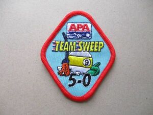 American Poolplayers Association APAビリヤードTEEM SWEEP 5-0ワッペン/A日本プールプレイヤーズアソシエーションJPAパッチpatches V190