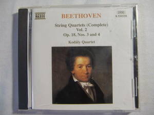 BEETHOVEN ベートーヴェン 弦楽四重奏曲 第3番・第4番 　　/　　　Kodaly Quartet　　コダーイ・クヮルテット