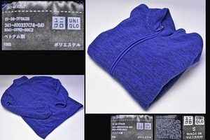 Uniqlo ★ Uniqlo ★ Fleece ★ Кредитный флот ★ Мужчина S ★ 100% полиэстер ★ 341-400337 ★ ИСПОЛЬЗОВАНИЕ ДОЛЖНЫ ★ С Zipper