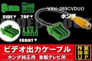 メール便送無 新品 ホンダ HONDA VXH-089CVDUO 用 外部出力 VTR アダプタ ケーブル コード 全長約20cm