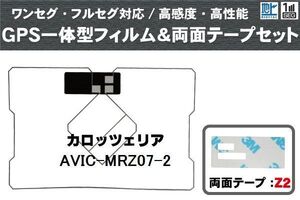 カロッツェリア carrozzeria 用 GPS一体型アンテナ フィルム 両面付き AVICMRZ77 対応 地デジ ワンセグ フルセグ 高感度 汎用