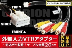 clarion クラリオン MAX809 用 CCA-657-500 同等品 ケーブル VTR 映像 ナビ 純正 互換品 乗せ換え