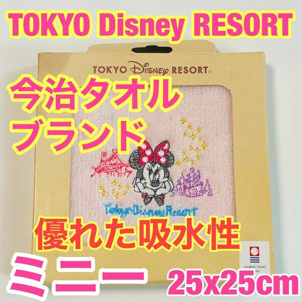 ミニー　ミニーマウス　東京ディズニーリゾート　TOKYO Disney RESORT 今治タオル　いまばりタオル　未使用品