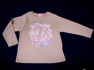 新品　120　プリキュア　デリシャスパーティー　スエットシャツ　ピンクベージュ　レターパック発送（代引き不可）FG8937