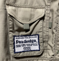 【 Pazdesign 】 パズデザイン フィッシングシャツ Lサイズ 【 中古品 】_画像3