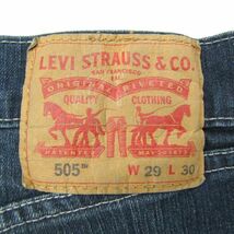 サイズ W29 L30 メキシコ製 リーバイス Levi's 505 ストレート デニム パンツ ジーンズ 古着 2O0194_画像3