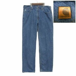 ビッグサイズ W38 L34 ニカラグア製 カーハート Carhartt ストレート デニム パンツ ジーンズ 古着 2O0798