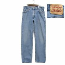 サイズ W34 L34 メキシコ製 リーバイス Levi's 550 バギー デニム パンツ ジーンズ ワイドシルエット 古着 2O1399_画像1