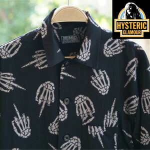  Hysteric Glamour hysteric glamour total pattern rayon long sleeve shirt men's old clothes 