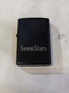 【未使用品】 ZIPPO 未着火 SEVENSTAR セブンスター ブラック シリアルナンバー入り 【管B622-2210】