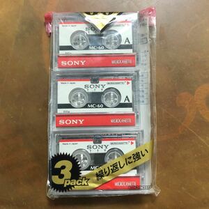 値下げ！未使用！カセットテープ SONY マイクロカセットテープMC-60A