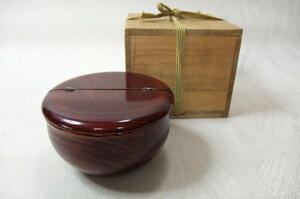 # natural tree book@ lacquer ware . cover tea inserting also box #