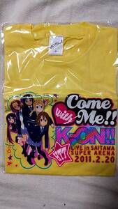 【新品】けいおん!! Come with me!! LIVE Tシャツ Mサイズ　ライブ イベント 平沢唯 秋山澪 田井中律 琴吹紬 中野梓