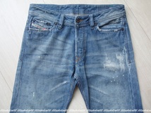 伊製/完売 DIESEL “VIKER” 008J3 Blue Eyecons デニム パンツ 28 ディーゼル_画像4