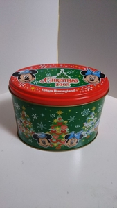 TDL☆ディズニーランド 2005 クリスマス 缶 ミッキー ミニー