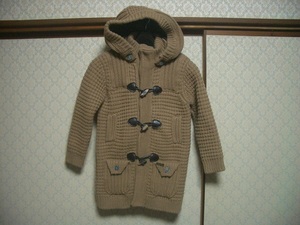  including carriage beautiful USED BARK Burke knitted duffle coat size 6 child clothes free shipping 