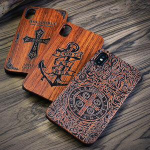 iPhone XS case iPhone X case iPhone X cover protective cover the back cover of spare wheel wood wood grain piece . good-looking 