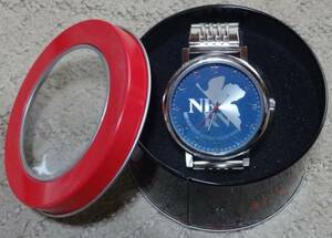 [ not for sale ]* Evangelion new theater version * premium * Bick face * metal list watch *SILVER*
