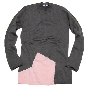  Comme des Garcons Homme pryus knitted gray × pink S comme des garcons homme plus