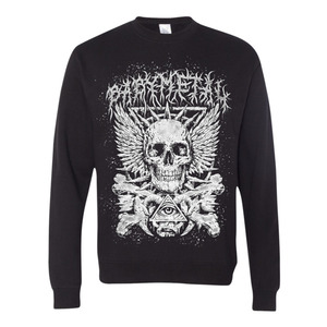  новый товар BABYMETAL BONE CREWNECK SWEATSHIRT за границей L размер за границей официальный за границей тренировочный тренировочные брюки baby metal 