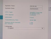 中古　TOSHIBA　S73/DP　第8世代COREi5-8250U　8GB　SSD認識しない　13.3型 ノートパソコン　　　ジャンク扱い 　_画像2