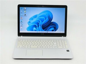 WEBカメラ/中古ノートパソコンSONY　VJF152/Celeron　2957U/15.6型/8GB/新品SSD256GB/HDMI/USB3.0/Bluetooth/WIFI/テンキー/WIN11/office