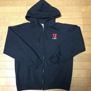 S.J.QUINNEY COLLEGE OF LAW MEN’S FULL ZIP HOODIE size-L(着丈66身幅62) 中古(超美品) NCNR