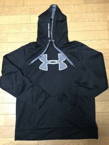 UNDER ARMOUR MEN’S FLEECE HOODIE size-LG(着丈68身幅59) 中古(美品) NCNR