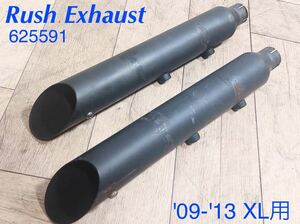 《HD111》Rush Exhaust ラッシュ ハーレーダビッドソン スポーツスター スリップオンマフラー 625591 中古品