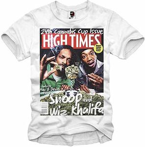 E1SYNDICATE Tシャツ　SNOOP DOGG WIZ KHALIFA WEED GANJA SATIVA INDICA ホワイト L