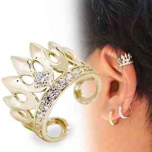  earcuff men's .. Crown one-side ear for iya cuff birthstone 4 month diamond 10 gold 10k good-looking ..